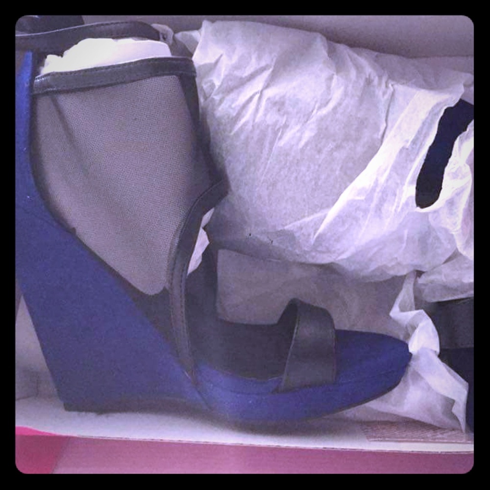 Royal blue booties BRAND NEW!